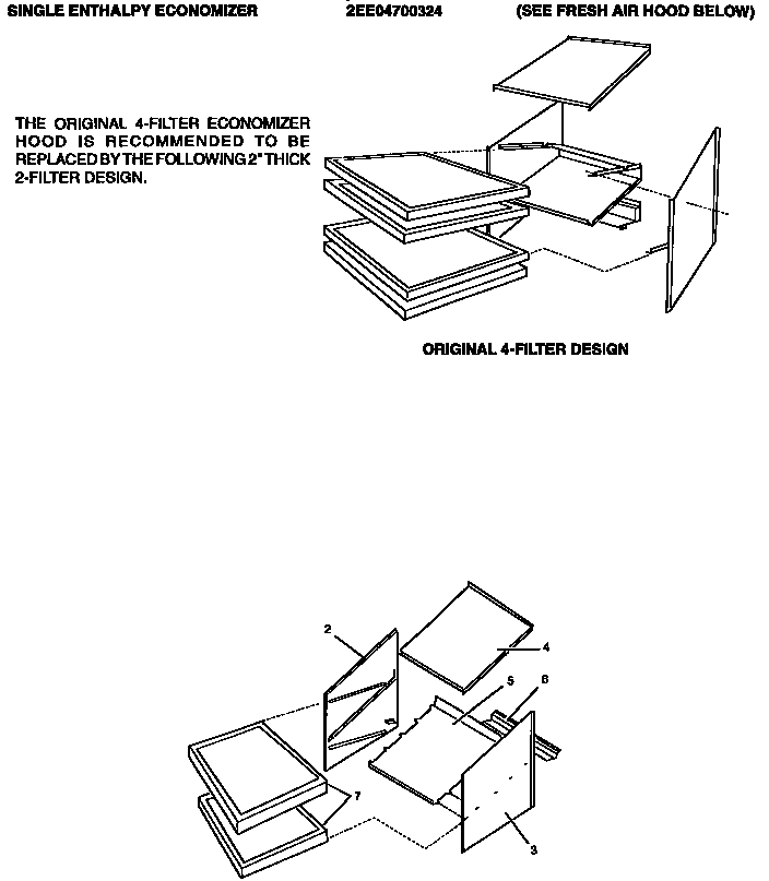 Economizer fresh air hood