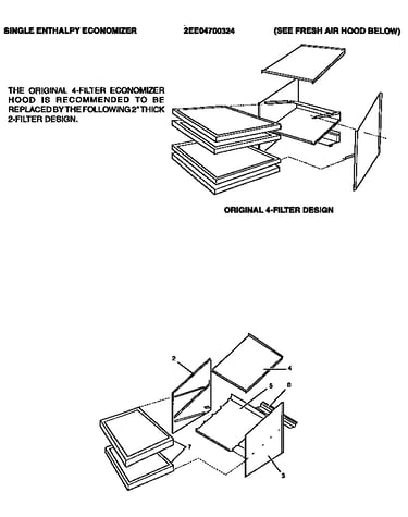 Economizer fresh air hood