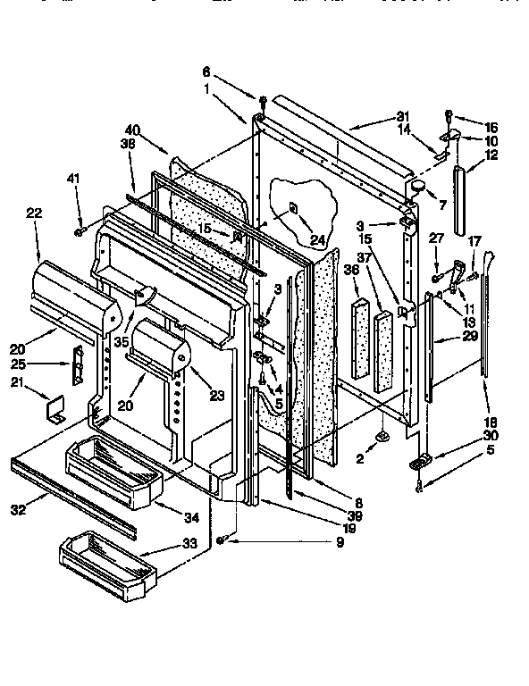 Refrigerator door