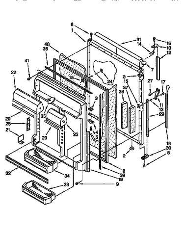 Refrigerator door