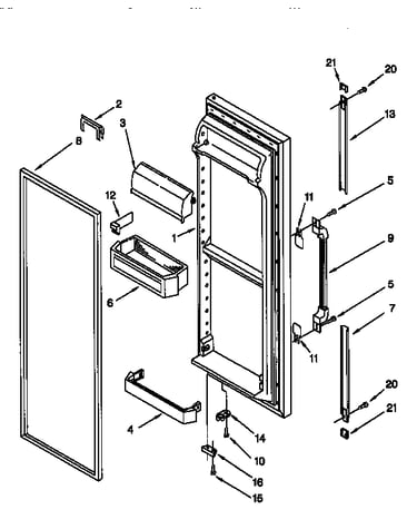 Refrigerator door