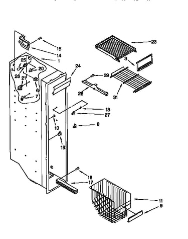 Freezer shelves