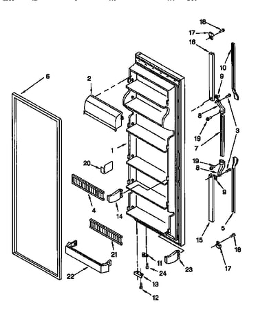 Refrigerator door
