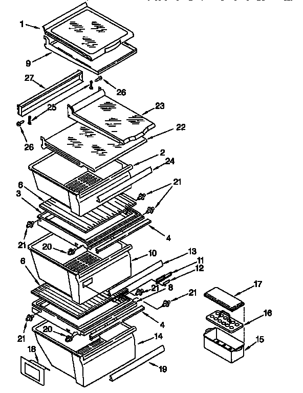 Refrigerator shelf