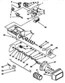 Motor and ice container