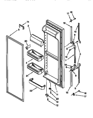 Refrigerator door