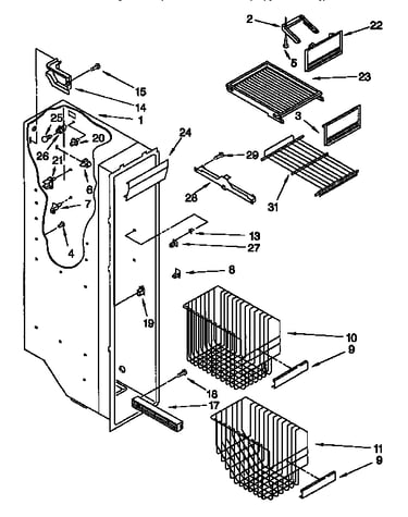 Freezer liner