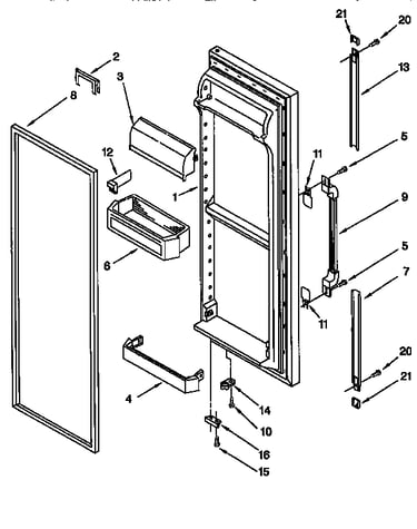 Refrigerator door