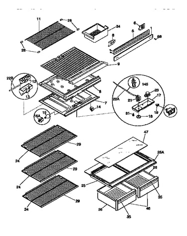 Shelves and accessories