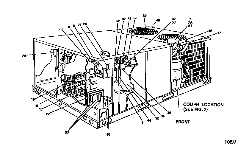 Single package cooling unit