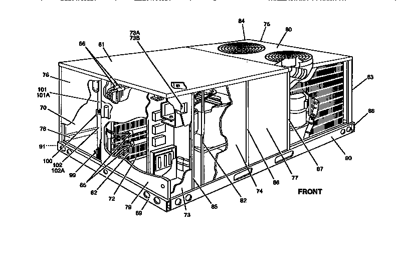 Single package cooling unit
