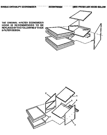 Economizer fresh air hood