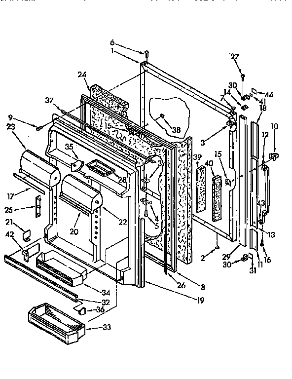 Refrigerator door
