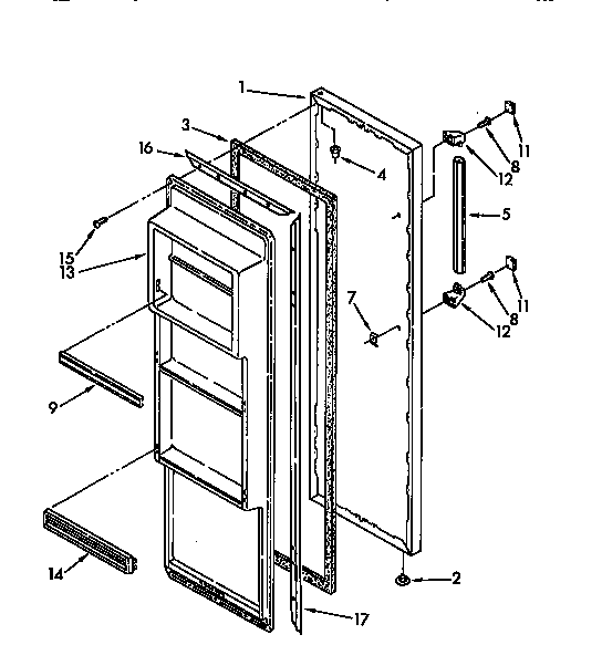 Refrigerator door
