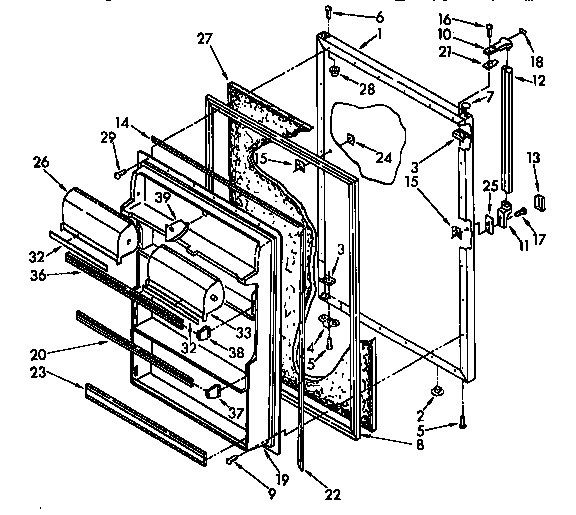 Refrigerator door