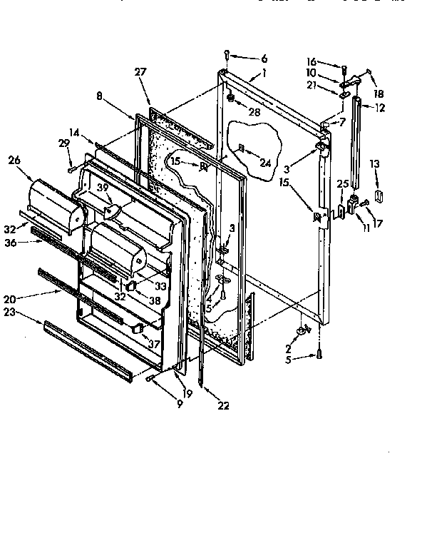 Refrigerator door