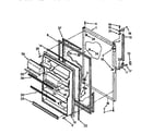 Kenmore 1069710515 refrigerator door diagram