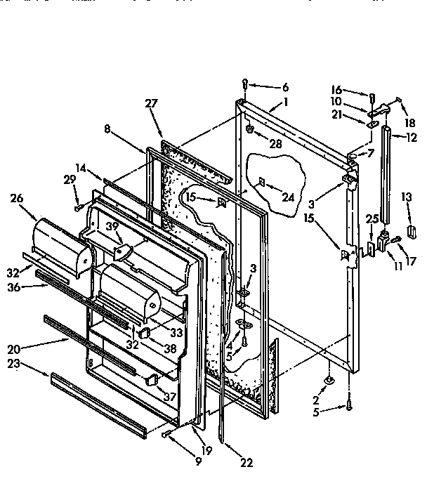 Refrigerator door