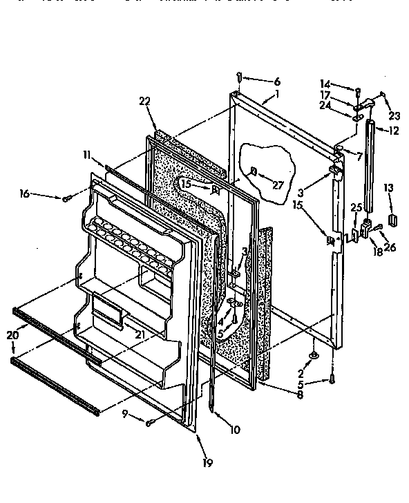 Refrigerator door