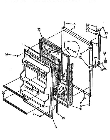 Refrigerator door
