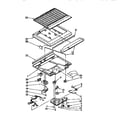 Kenmore 1068696412 compartment separator diagram