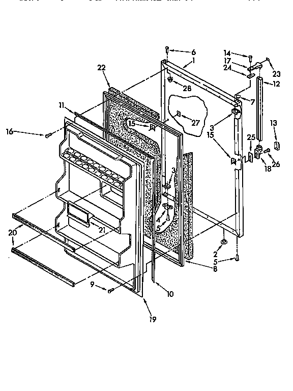 Refrigerator door