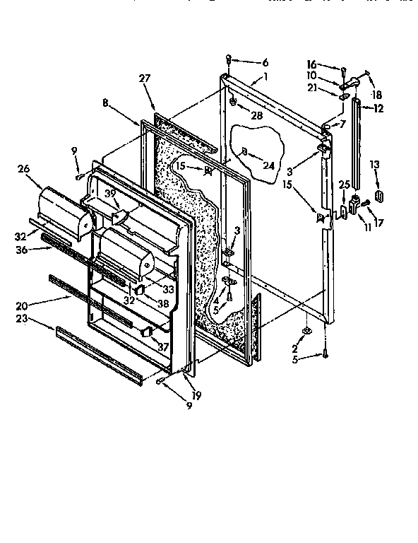 Refrigerator door