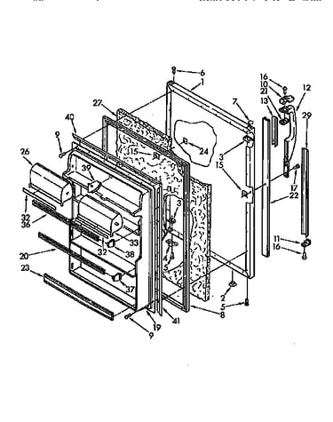Refrigerator door