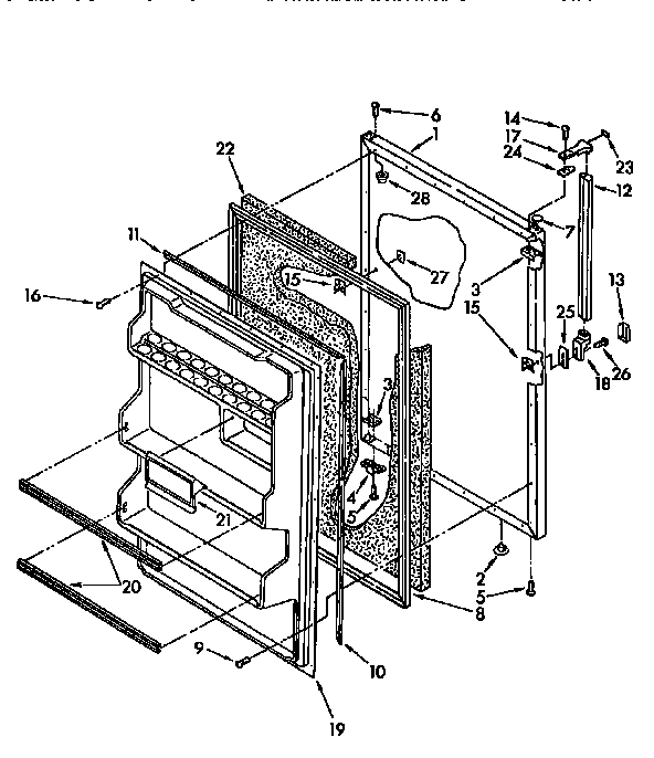 Refrigerator door