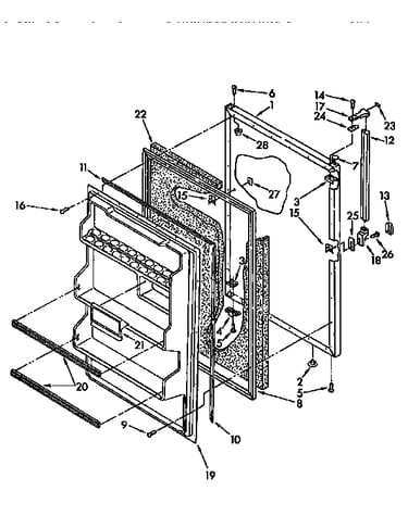 Refrigerator door