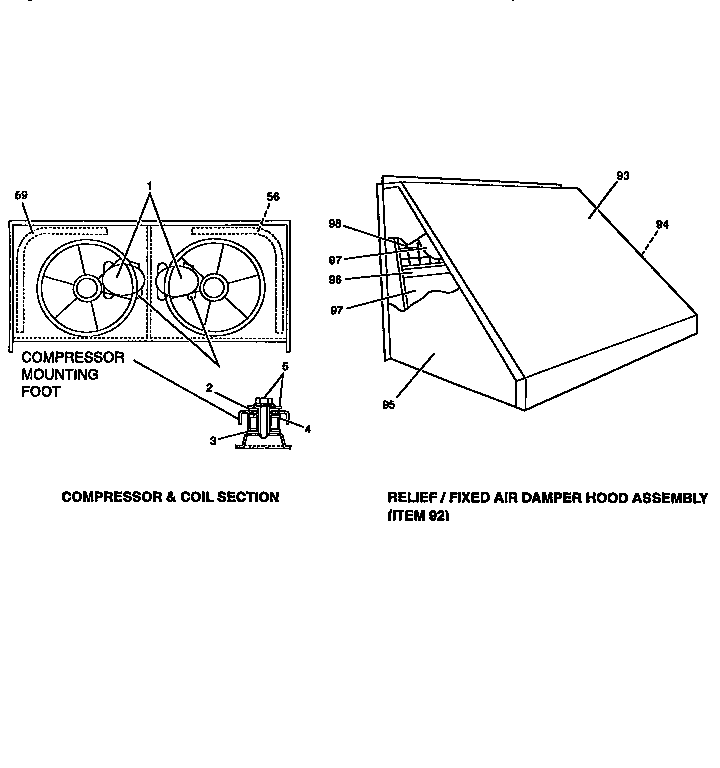 Compressor and coil