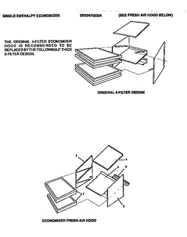 Economizer fresh air hood