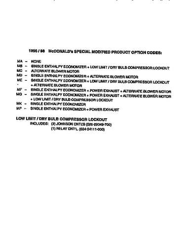Special modified product option