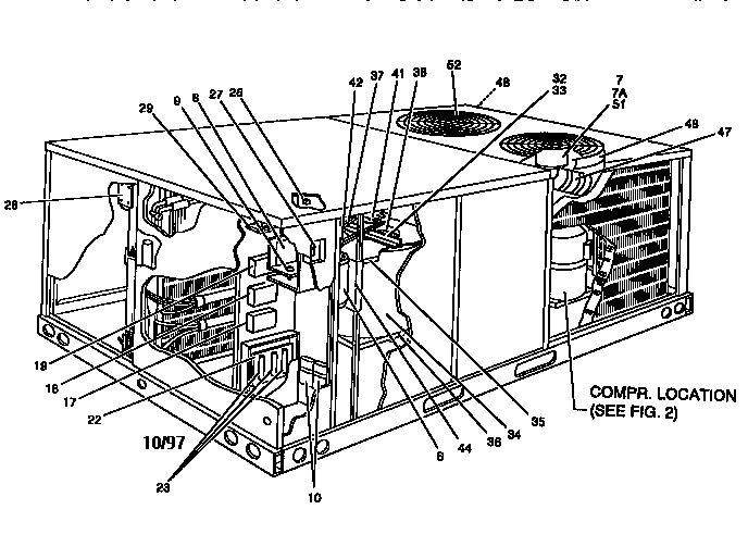 Single package cooling unit