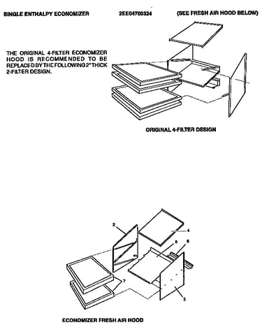 Economizer fresh air hood