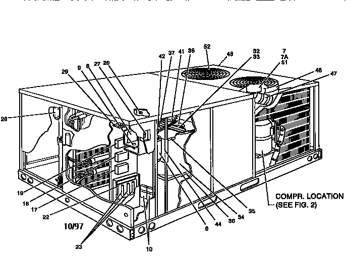 Single package cooling unit