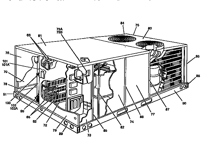 Single package cooling unit