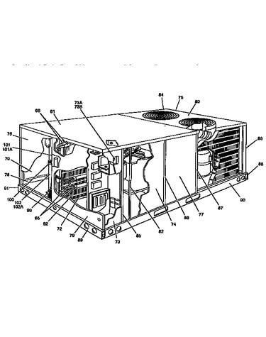 Single package cooling unit