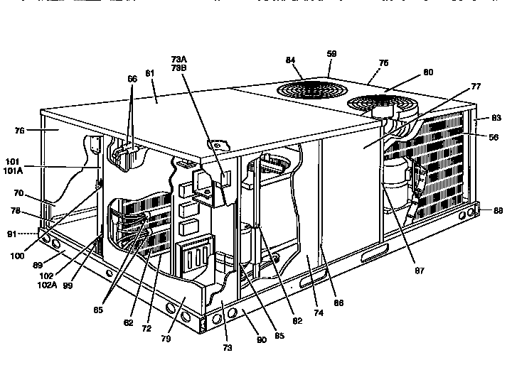 Single package cooling unit