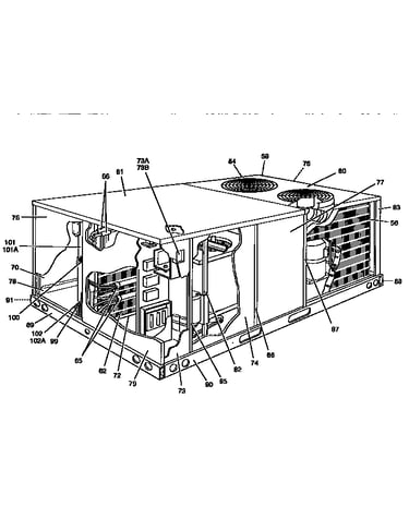 Single package cooling unit