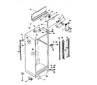 Kenmore 2539768423 cabinet parts diagram