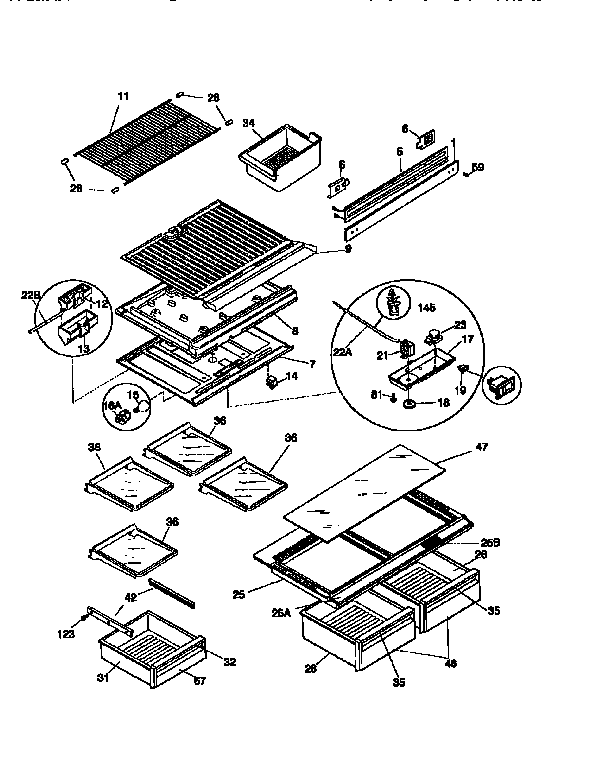 SHELVES AND ACCESSORIES