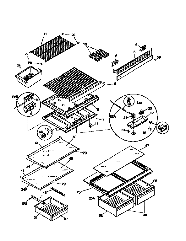 SHELVES AND ACCESSORIES