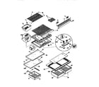 Kenmore 25368821790 shelves and accessories diagram