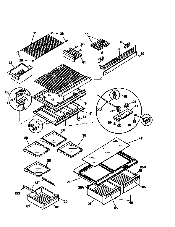 SHELVES AND ACCESSORIES