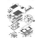 Kenmore 25368832790 shelves and accessories diagram