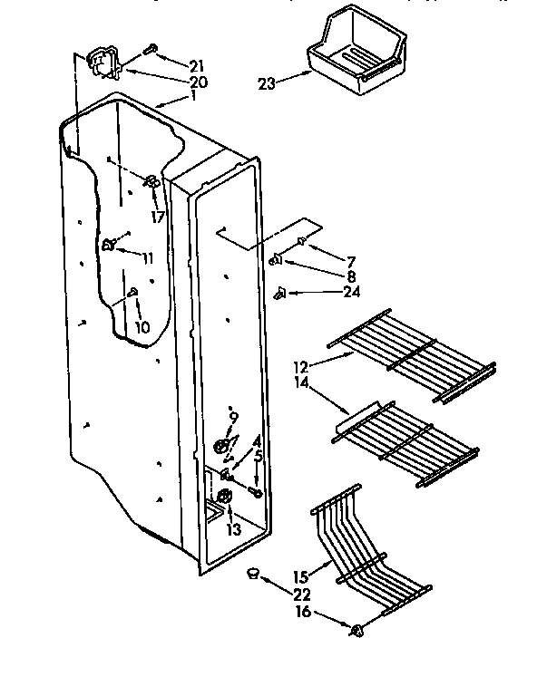 Freezer liner