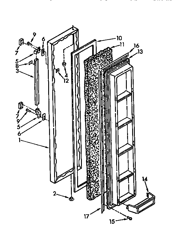 Freezer door