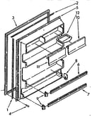 Refrigerator interior door panel