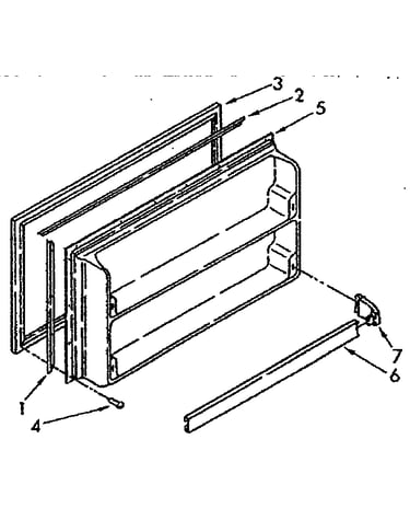 Freezer interior door panel